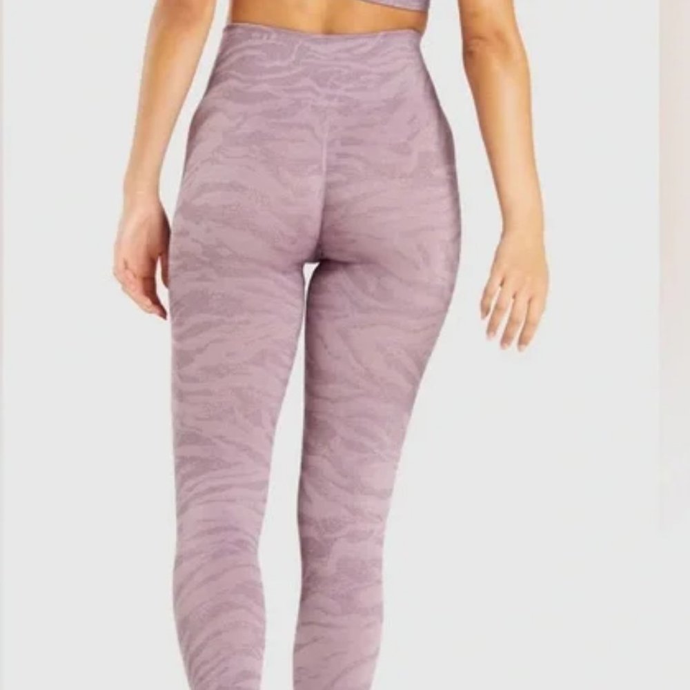 RARE Gymshark Adapt Animal Seamless Leggings - Purple